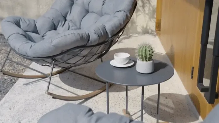 Cushioned papasan rocker build quality
